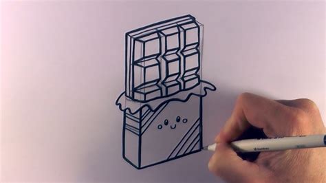 How To Draw A Cartoon Chocolate Bar Youtube