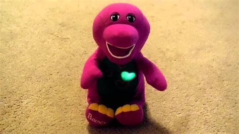 Barney With Light Up Hearts On Tummy Sings I Love You And You Are