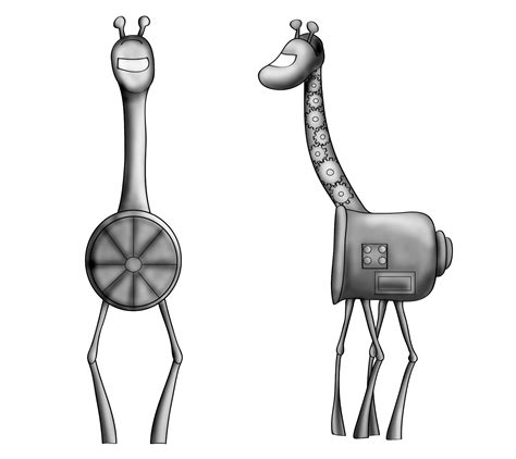 Holly Does Art Giraffe Robot