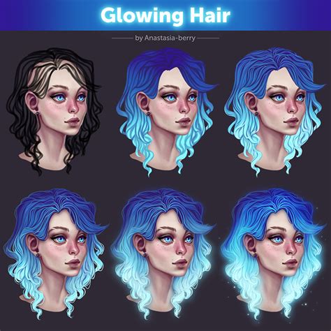 Glowing Hair 2 Tutorial By Anastasia Berry On Deviantart