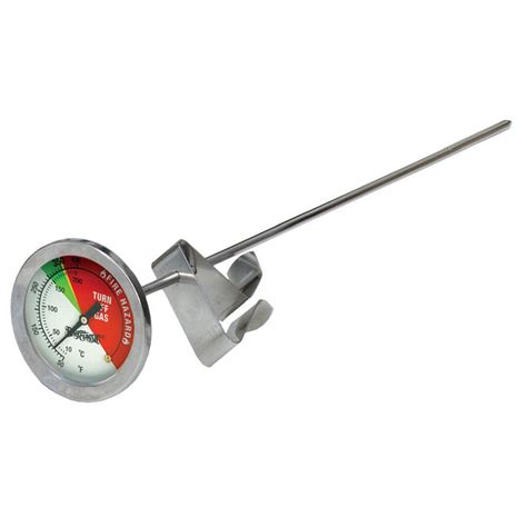 Long Stem Frying Thermometer Guage Turkey Fryer W Clip Instant Read