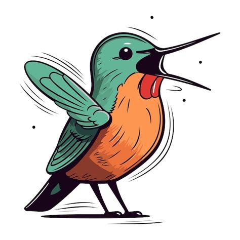 Premium Vector Hummingbird Cartoon Vector Illustration Hummingbird