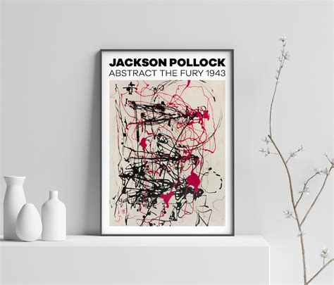 Jackson Pollock Poster Jackson Pollock Painting Pollock Poster
