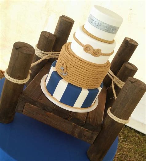 Nautical Theme Wedding Cake — Round Wedding Cakes Nautical Wedding