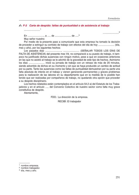 Como Hacer Una Carta De Despido A Un Trabajador Compartir Carta