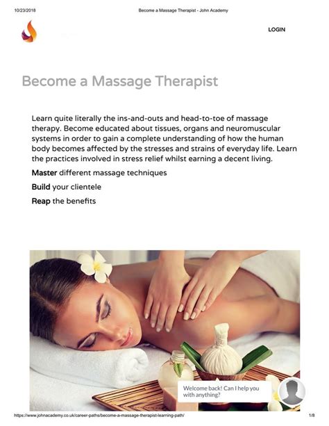 Become A Massage Therapist John Academy Massage Therapist Massage Therapist