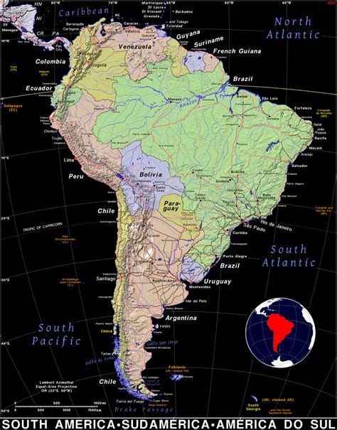 South America · Public Domain Maps By Pat The Free Open Source