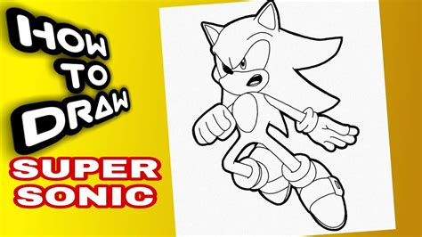 How To Draw Super Sonic Step By Step Easy Como Dibujar A Super
