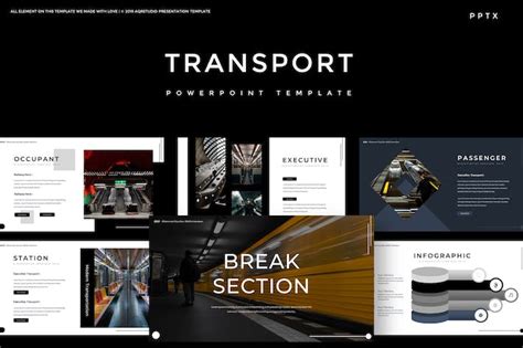 Transport Powerpoint Template By Aqrstudio On Envato Elements