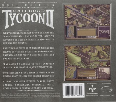 Railroad Tycoon Ii Gold Edition Cover Or Packaging Material Mobygames