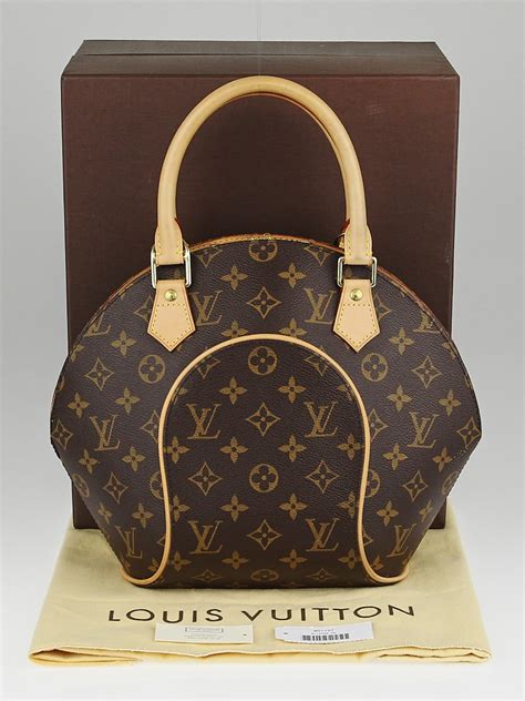 This leather is soft subtle and off white in color. Louis Vuitton Monogram Canvas Ellipse PM Bag - Yoogi's Closet