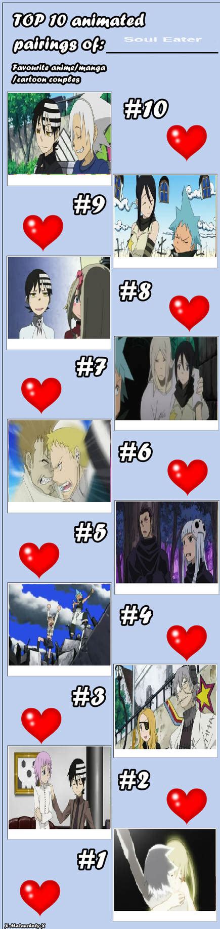 Top 10 Favorite Soul Eater Pairings By Drakkenlovesshego12 On Deviantart