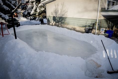 I'm hoping to do this without buying many or any materials, and without causing any devastating damage to my lawn when spring. Building my backyard ice rink | Move Up Prince George