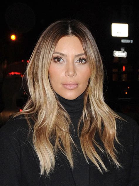 Kim Kardashians Blonde Hair — Get Her Shiny Locks For Date Night