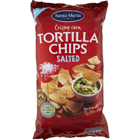 tortilla chips salt 475g santa maria meny no