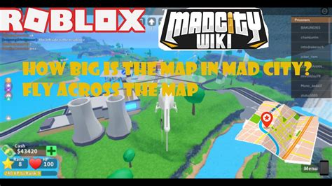 How Big Is The Map In Roblox Mad City 2020 Fly Across The Map Youtube