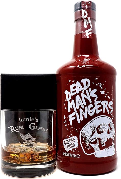 Personalised Premium Tumbler And 70cl Dead Mans Fingers Rum Design Dead Mans Fingers Coffee