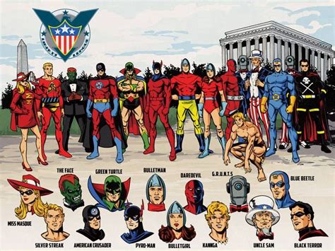 Golden Age Superheroes Superhero Characters Comic Heroes Superhero