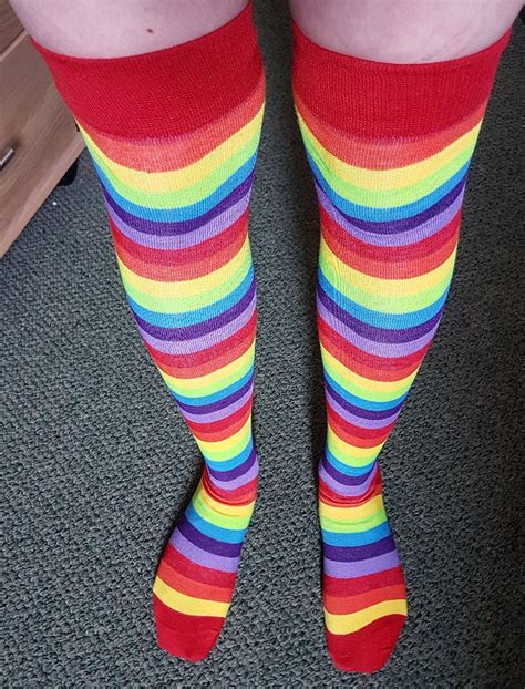 Loving My New Rainbow Socks They Are So Bright Rsocks