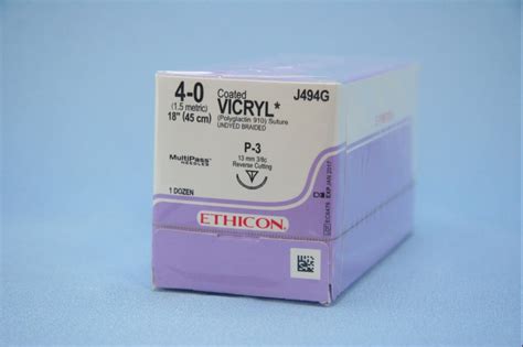 Suture 4 0 Vicryl Ps 2 Undyed 18 Etj496g Amsco Medical