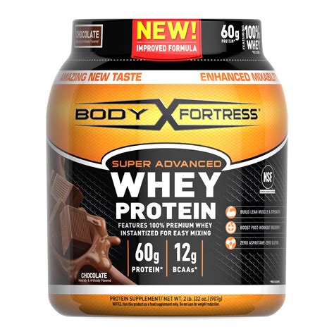 Body Fortress Super Advanced Whey Protein Chocolate Protein Supplement Powder To Build Lean