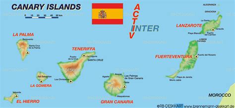 Mapa De Las Islas Canarias Regi N