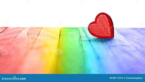 Rainbow Love Heart Background Royalty Free Stock Photography