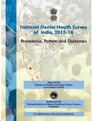 National institutes of health (nih) ministry of health malaysia. National mental health survey of India 2015-2016 Murthy R ...