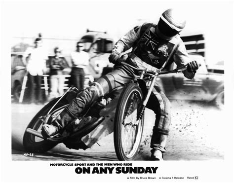 On any sunday is a 1971 american documentary feature about motorcycle sport, directed by bruce brown. 'On Any Sunday' - Chron