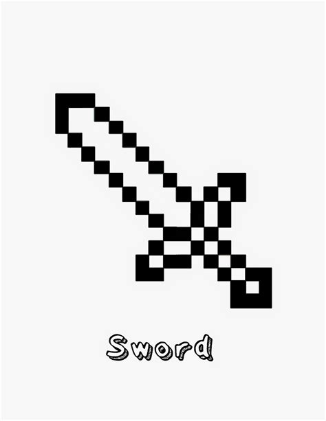 Today the sword is an attribute of staged battles, historical performances, the pride of collectors. Kolorowanka minecraft miecz