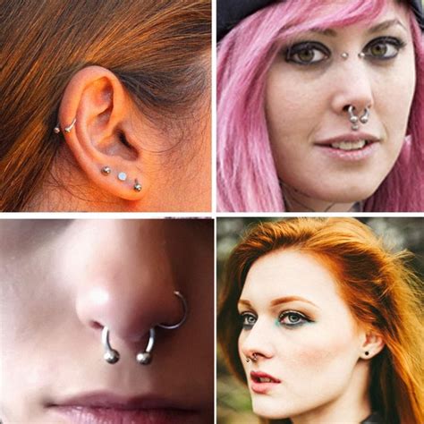 Drperfect 16g Stainless Steel Horseshoe Nose Septum Rings Piercing