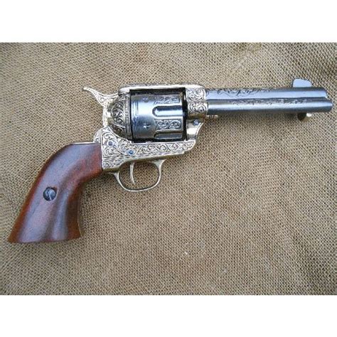 Colt Peacemaker All Metal Sixgun Engraved Action Relics Replica Weapons