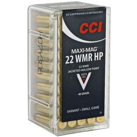 Cci Maxi Mag Hp 22 Wmr 40 Grain 50 Count Rifle Ammunition At