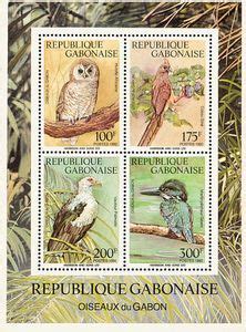 Stamp Birds Of Gabon Gabon Birds Mi Ga Bl Sn Ga A Yt Ga