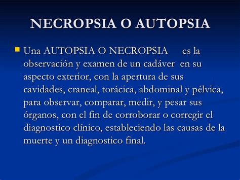 Necropsia Vs Autopsia Para Qué Sirve Una Necropsia Médico Legal