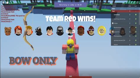 Bow Only Challenge Roblox Bedwars Youtube