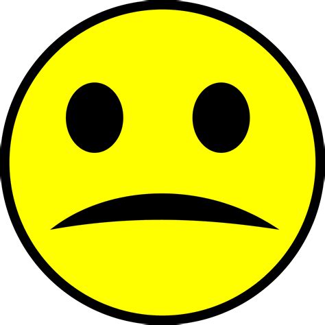 Sad Face Emoticon Clipart Best