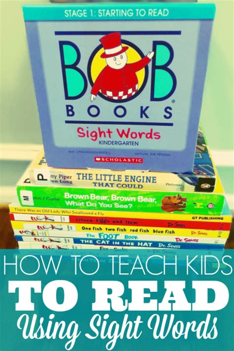 How To Teach Kids To Read Using Sight Words Biracial Bookworms