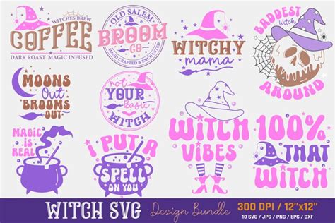 Halloween Witch Svg Bundle Halloween Svg