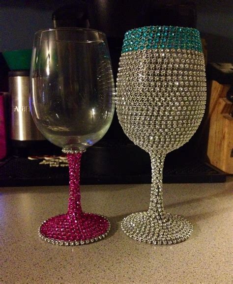 Pin By Mindy Harrison On Bling Ideas Diy Wine Glasses Diy Wine Glass Wine Glass Crafts