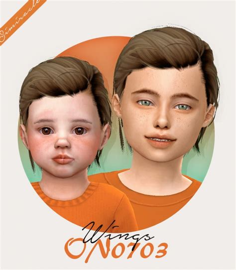 Wings On0703 Hair For Kids And Toddlers At Simiracle Sims 4 Updates