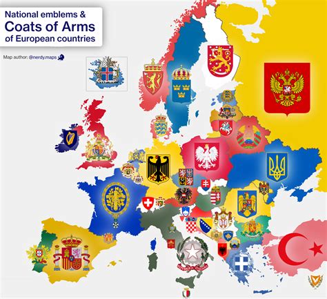 Coats of Arms of European countries : MapPorn
