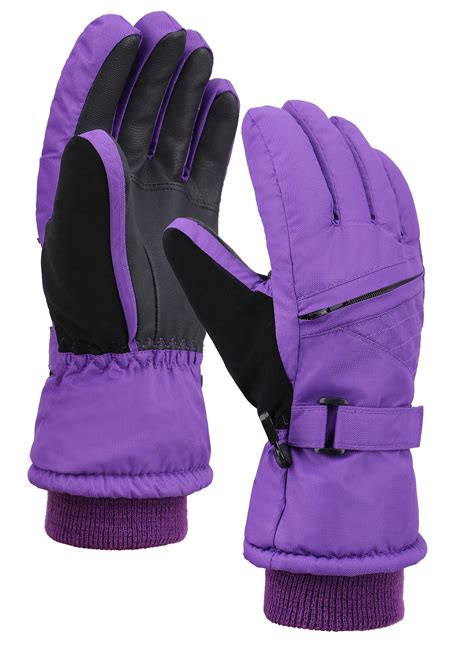 Boys Sports And Outdoors Kids Ski Gloves Age 4 12 Water Resistant With