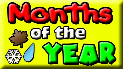 The Months Of The Year For Kids Awesome Learning Videos For Children