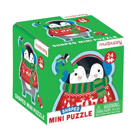 Winter Penguin 24 Piece Mini Puzzle Mudpuppy Press 9780735365056