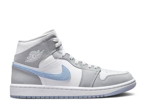 Nike Air Jordan 1 Mid Grey Blue W Bq6472 105 Satın Al Sutore