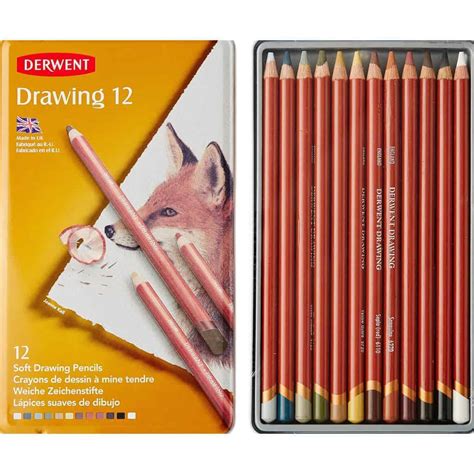 Derwent Soft Drawing Pencils 12 Pcs Georgiana Book Shop