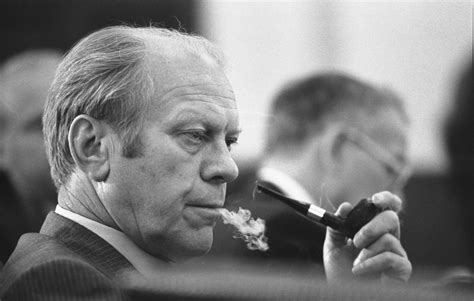 Filepresident Gerald R Ford At A Meeting Following The Assassinations