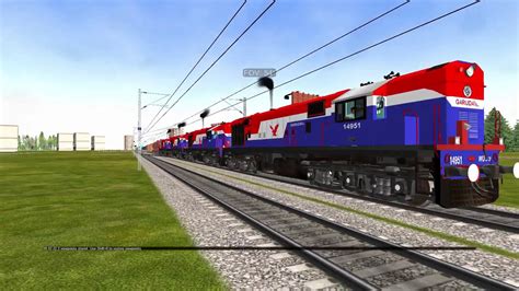 Microsoft Train Simulator Train Coming Reverse With 4 Engines Youtube