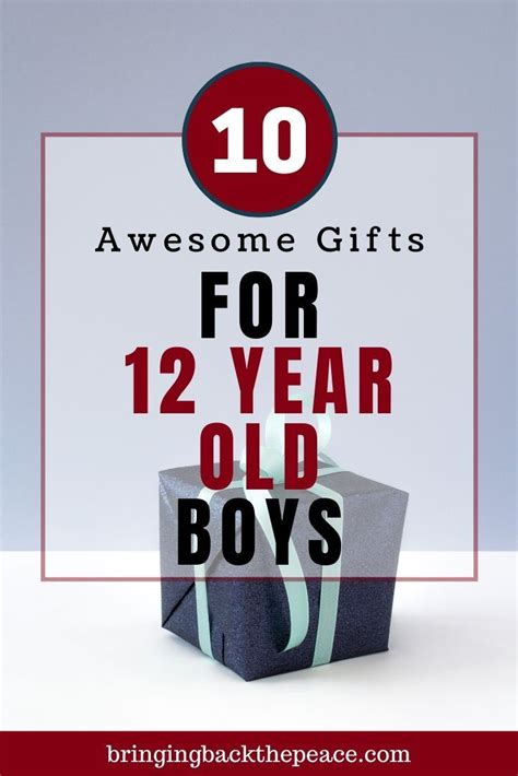 And note, that while this list of ideas is tailored to shoppers specifically searching for boy gifts, they all make pretty awesome gifts. 10 Awesome Gifts for 12 Year Old Boys | 12 year old boy ...